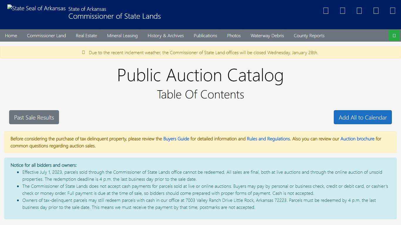 Arkansas Commissioner of State Lands