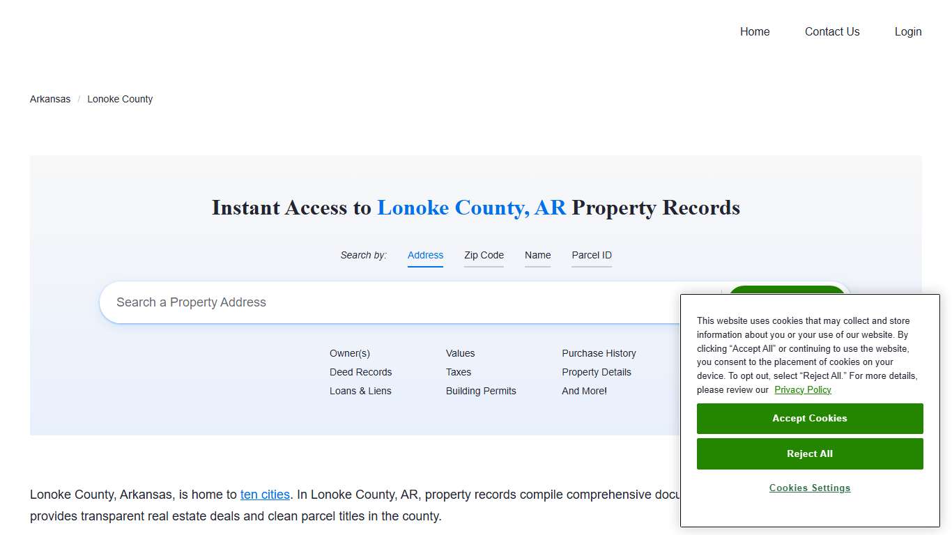Lonoke County Property Records Owners, Deeds, Permits