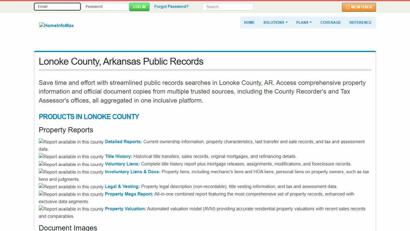 Lonoke County, Arkansas Public Records & Documents Search HomeInfoMax